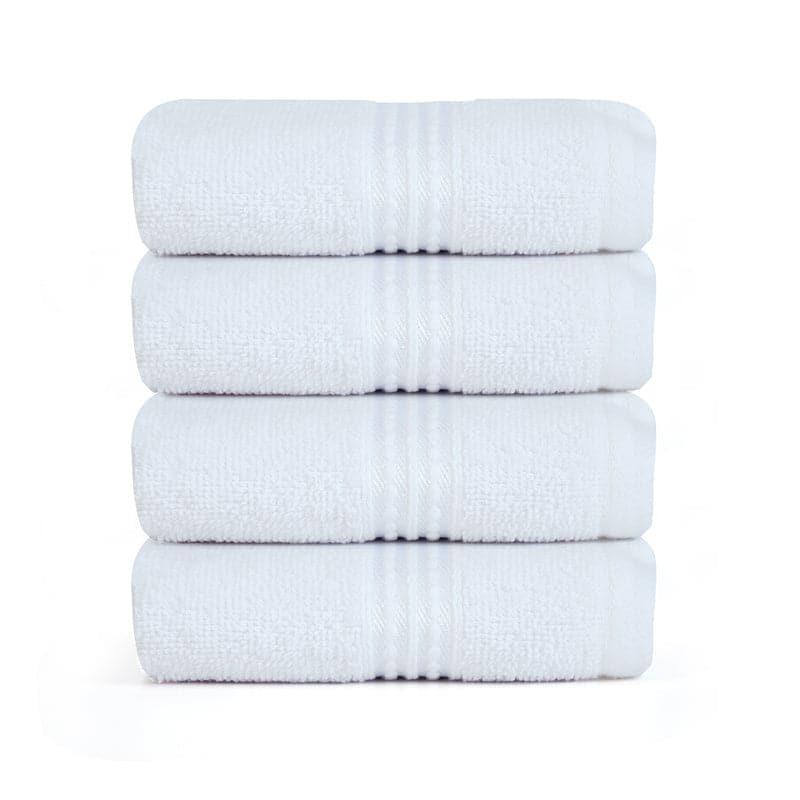 Buy Micro Cotton LuxeDry Solid Face Towel (White) - Set Of Four Hand & Face Towels from Vaaree