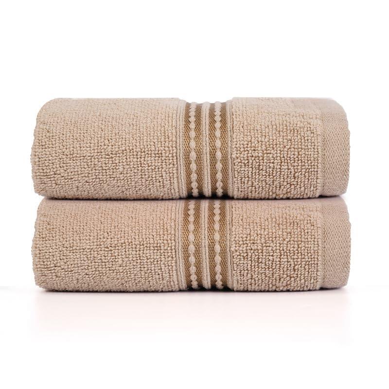 Buy Micro Cotton LuxeDry Solid Hand Towel (Brown) - Set Of Two Hand & Face Towels from Vaaree