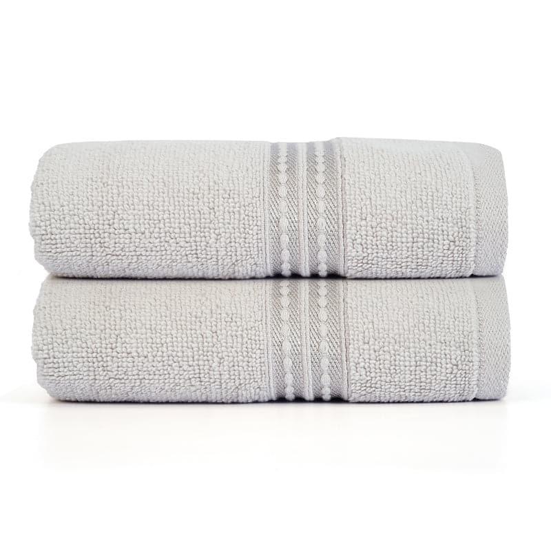 Buy Hand & Face Towels - Micro Cotton LuxeDry Solid Hand Towel (Grey) - Set Of Two at Vaaree online
