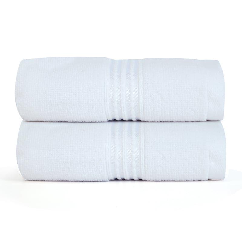 Buy Micro Cotton LuxeDry Solid Hand Towel (White) - Set Of Two Hand & Face Towels from Vaaree