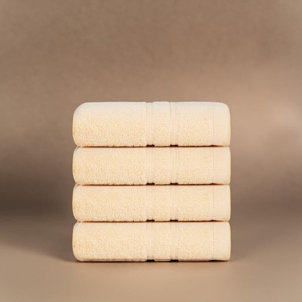 Buy Micro Cotton LuxeDry Soothe Face Towel (Beige) - Set Of Four Hand & Face Towels from Vaaree