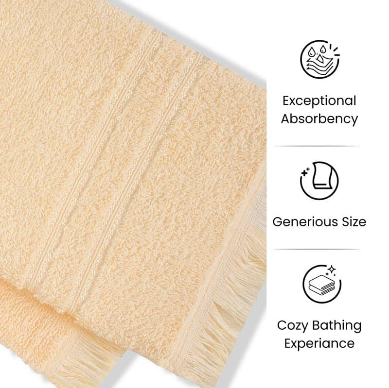 Buy Micro Cotton LuxeDry Soothe Face Towel (Beige) - Set Of Four Hand & Face Towels from Vaaree