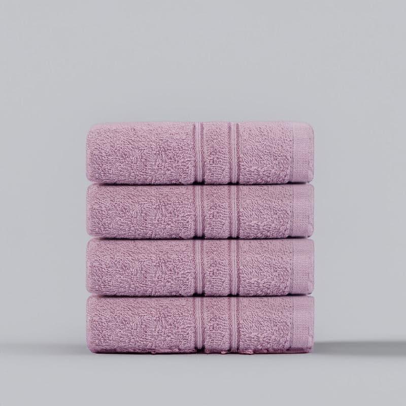 Buy Micro Cotton LuxeDry Soothe Face Towel (Purple) - Set Of Four Hand & Face Towels from Vaaree