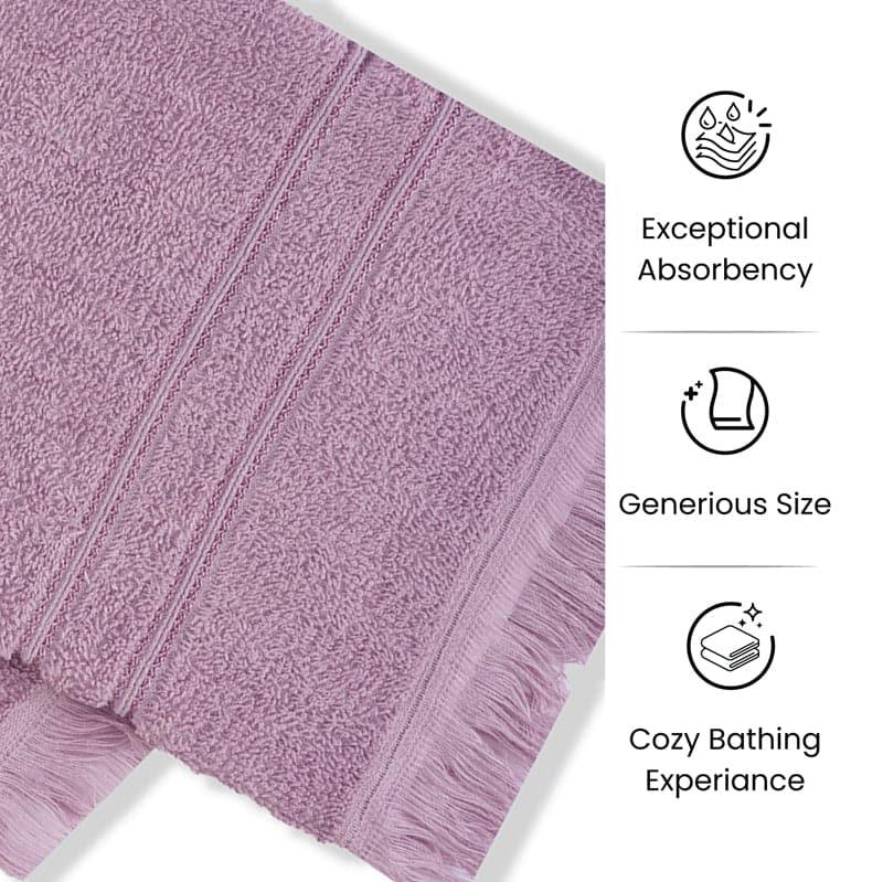 Buy Hand & Face Towels - Micro Cotton LuxeDry Soothe Face Towel (Purple) - Set Of Four at Vaaree online