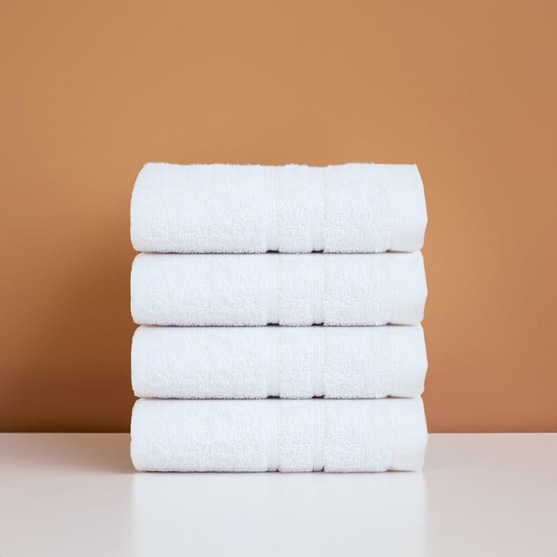 Buy Hand & Face Towels - Micro Cotton LuxeDry Soothe Face Towel (White) - Set Of Four at Vaaree online