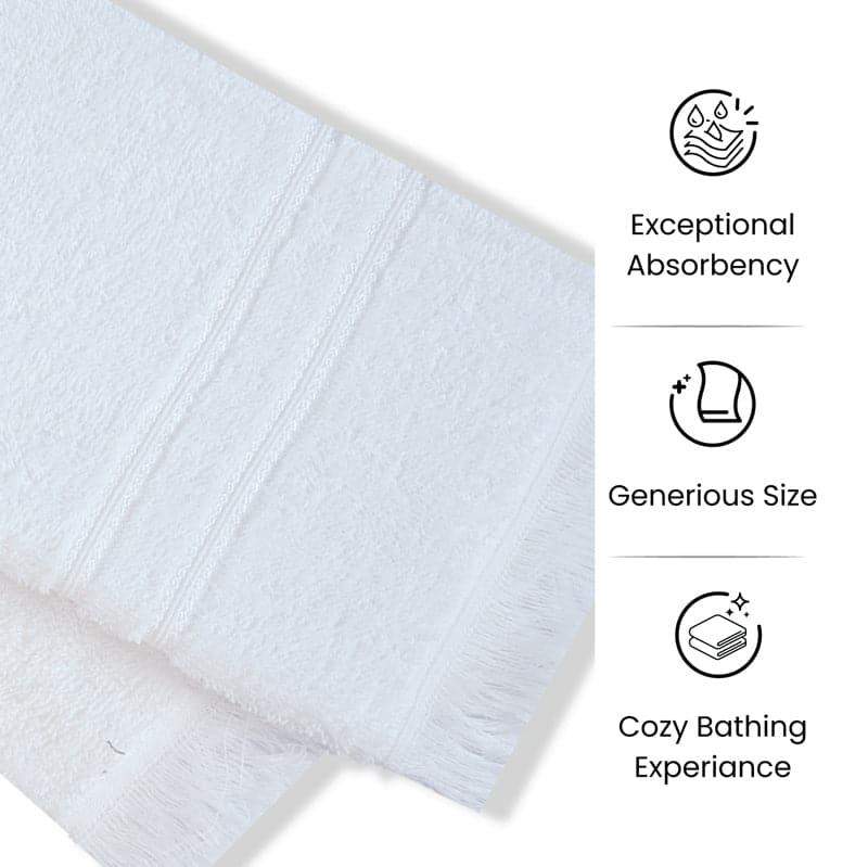 Buy Micro Cotton LuxeDry Soothe Face Towel (White) - Set Of Four Hand & Face Towels from Vaaree