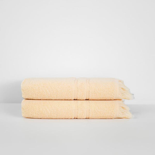 Buy Micro Cotton LuxeDry Soothe Hand Towel (Beige) - Set Of Two Hand & Face Towels from Vaaree