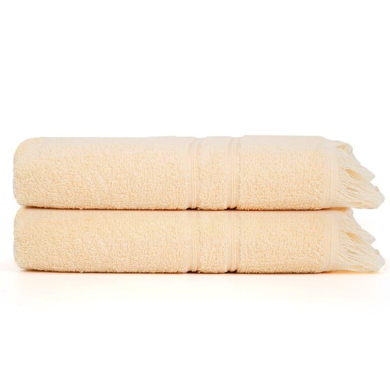 Buy Micro Cotton LuxeDry Soothe Hand Towel (Beige) - Set Of Two Hand & Face Towels from Vaaree