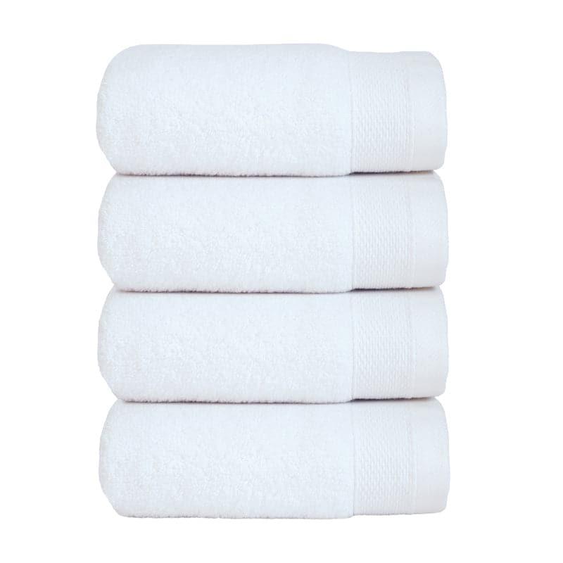 Buy Micro Cotton Soft Serenity Solid Face Towel (White) - Set Of Four Hand & Face Towels from Vaaree