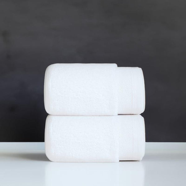 Buy Micro Cotton Soft Serenity Solid Hand Towel (White) - Set Of Two Hand & Face Towels from Vaaree