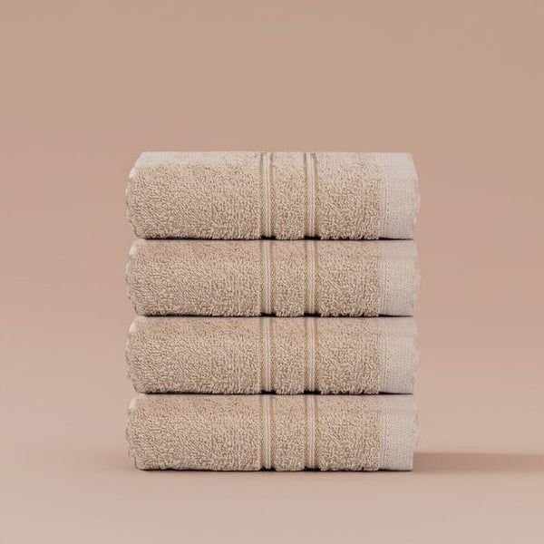 Buy Micro CottonLuxeDry Soothe Face Towel (Brown) - Set Of Four Hand & Face Towels from Vaaree