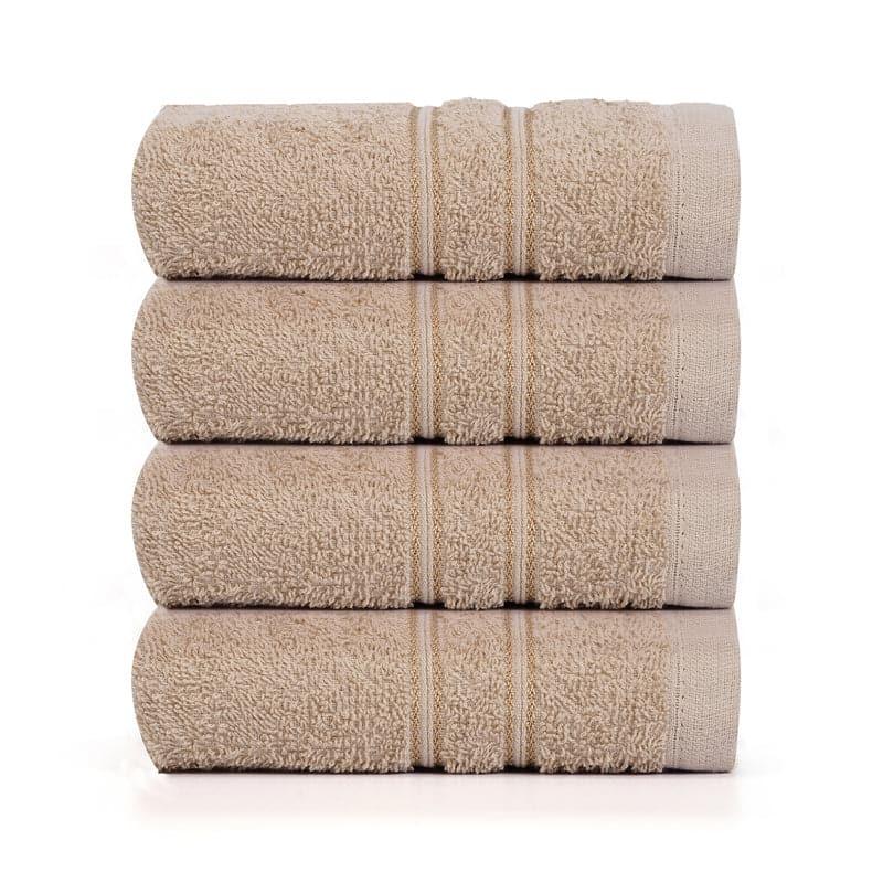 Buy Micro CottonLuxeDry Soothe Face Towel (Brown) - Set Of Four Hand & Face Towels from Vaaree