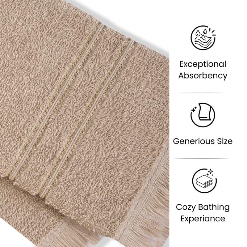 Buy Hand & Face Towels - Micro CottonLuxeDry Soothe Face Towel (Brown) - Set Of Four at Vaaree online