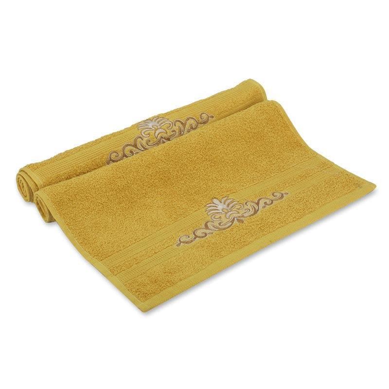 Buy Soakezy Hand & Face Towel (Mustard) - Six Piece Set Hand & Face Towels from Vaaree