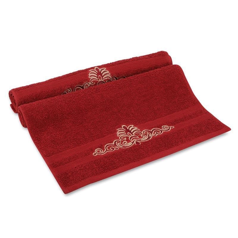 Buy Soakezy Hand & Face Towel (Red) - Six Piece Set Hand & Face Towels from Vaaree