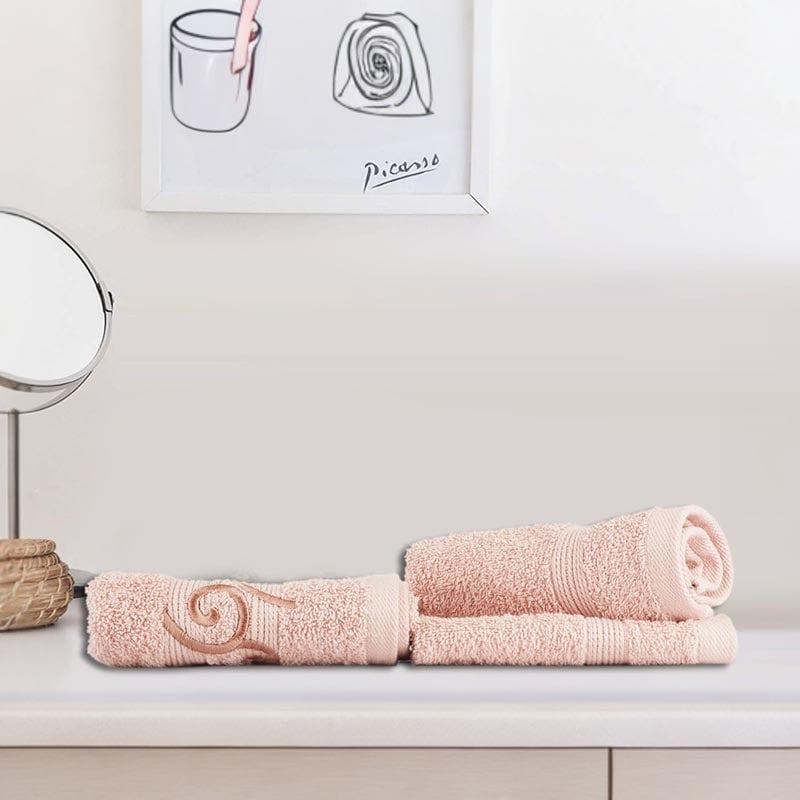 Buy Zen Zest Hand & Face Towel (Blush) - Three Piece Set Hand & Face Towels from Vaaree