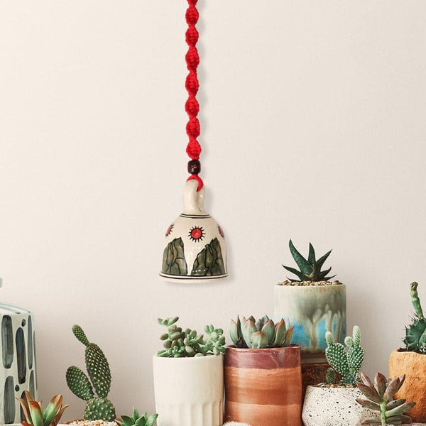 Buy Chanda Ceramic Festive Bell Hanging Bell from Vaaree