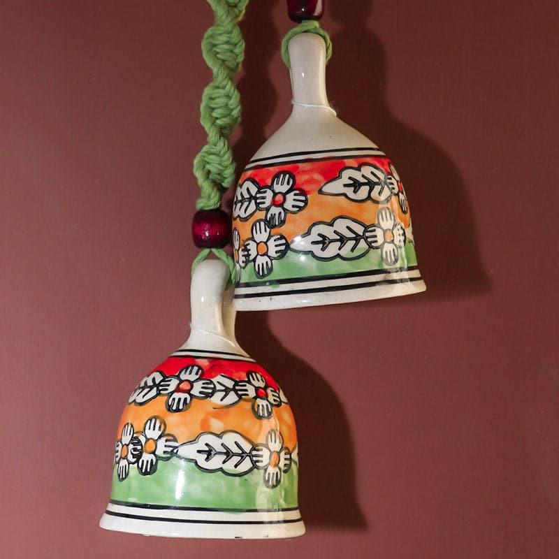 Buy Ethnic Mix Festive Bell - Set Of Two Hanging Bell from Vaaree