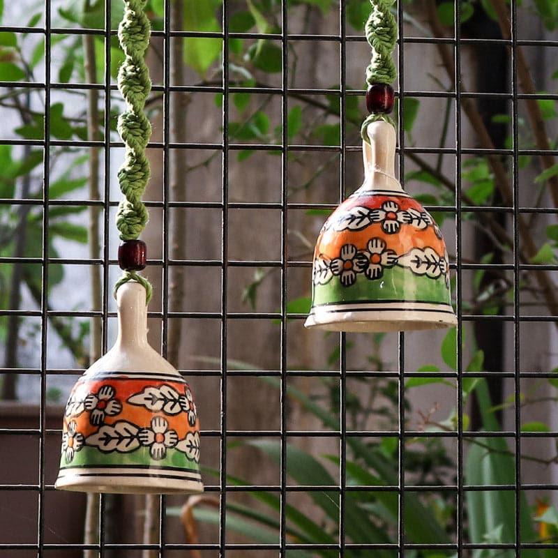 Buy Ethnic Mix Festive Bell - Set Of Two Hanging Bell from Vaaree