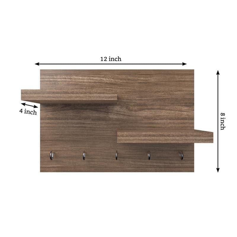 Buy Gala Wall Shelf - Dark Oak Hooks & Key Holders from Vaaree