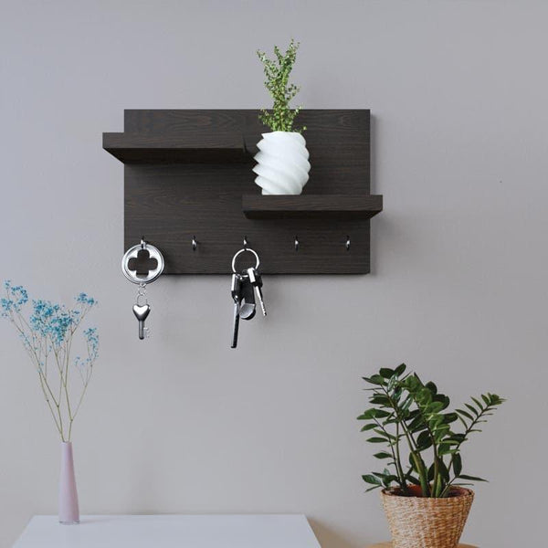 Hooks & Key Holders - Gala Wall Shelf - Grey