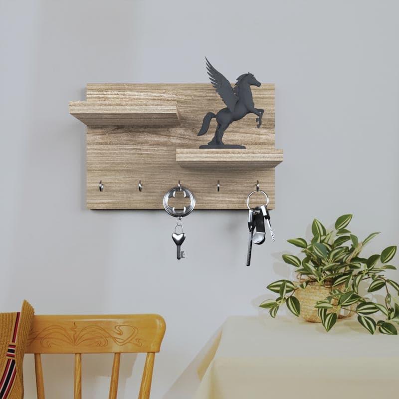 Buy Gala Wall Shelf - Light Oak Hooks & Key Holders from Vaaree