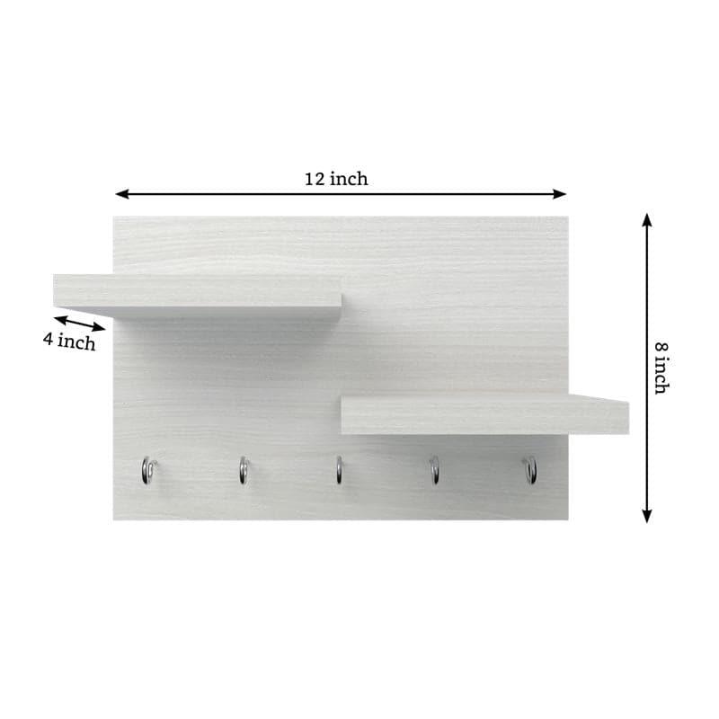 Buy Gala Wall Shelf - White Hooks & Key Holders from Vaaree