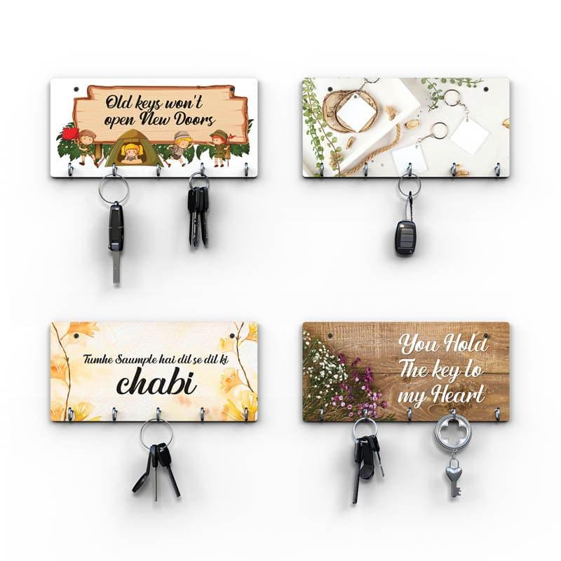 Hooks & Key Holders - Hope Quote Key Holder - Set Of Four