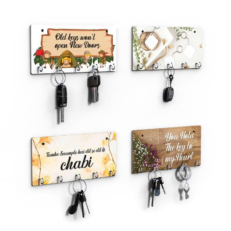 Hooks & Key Holders - Hope Quote Key Holder - Set Of Four