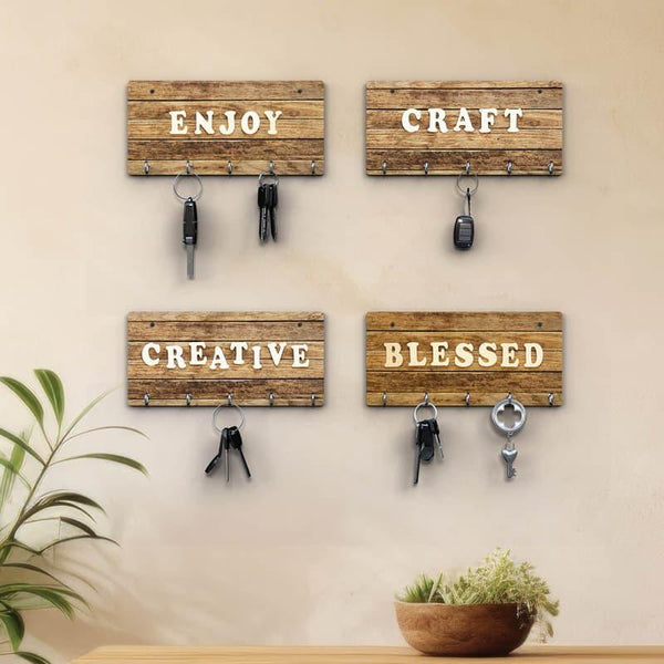 Hooks & Key Holders - Life Mate Key Holder - Set Of Four