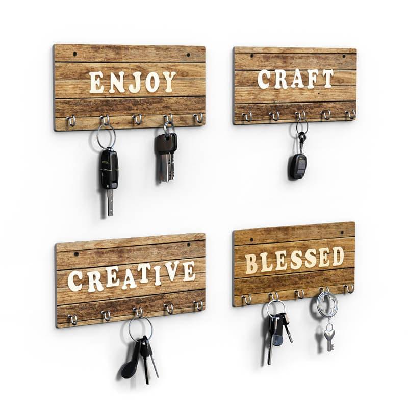 Hooks & Key Holders - Life Mate Key Holder - Set Of Four