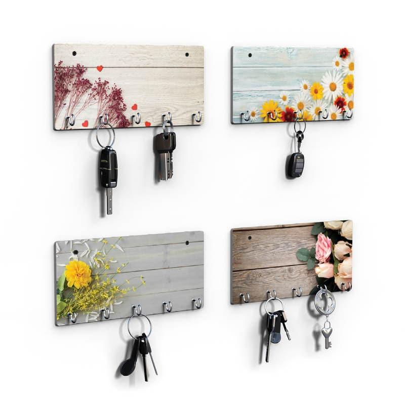 Hooks & Key Holders - Petal Magic Key Holder - Set Of Four