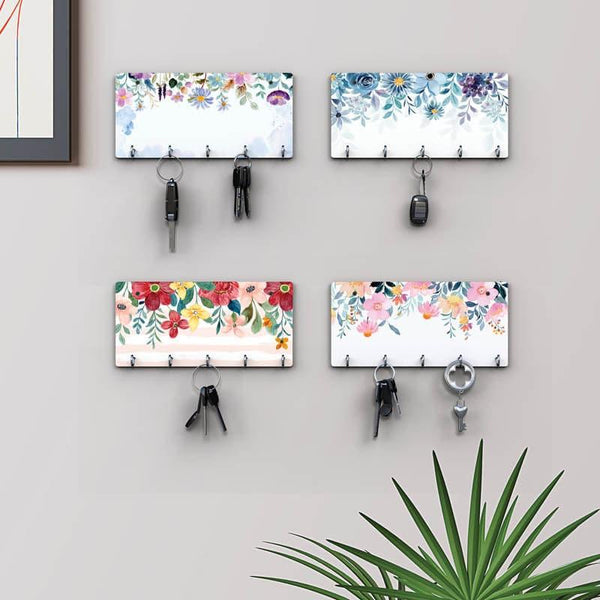 Hooks & Key Holders - Petal Muse Key Holder - Set Of Four