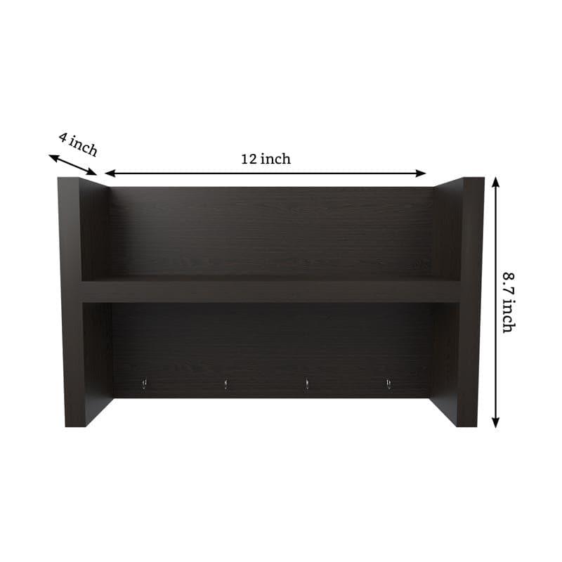 Buy Rumi Wall Shelf - Dark Brown Hooks & Key Holders from Vaaree