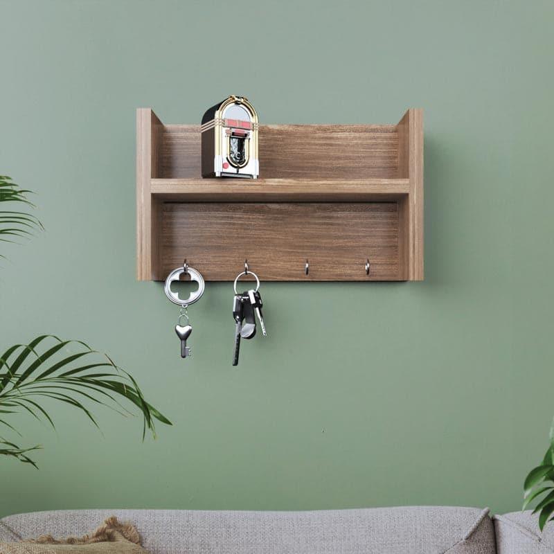 Hooks & Key Holders - Rumi Wall Shelf - Dark Oak