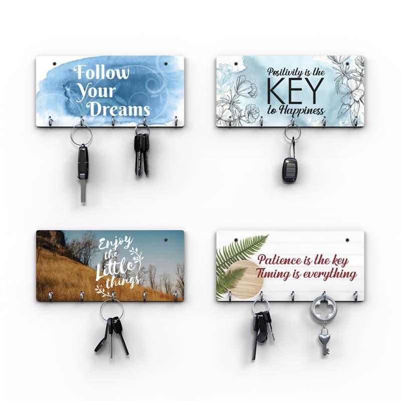 Hooks & Key Holders - Serene Dream Key Holder - Set Of Four