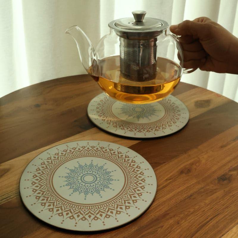 Buy Ambala Floral Trivet - Set Of Four Hot Mats from Vaaree