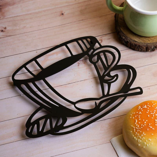 Buy Cup Hot Seat Trivet - Black Hot Mats from Vaaree