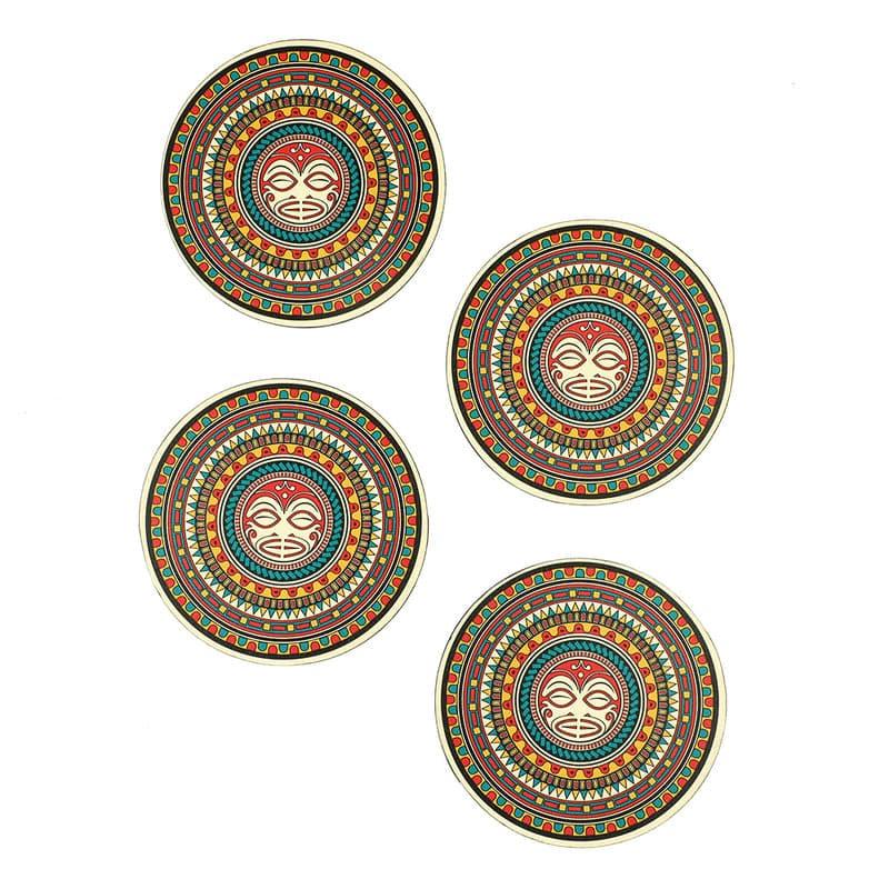 Buy Kila Maori Mandala Trivet - Set Of Four Hot Mats from Vaaree