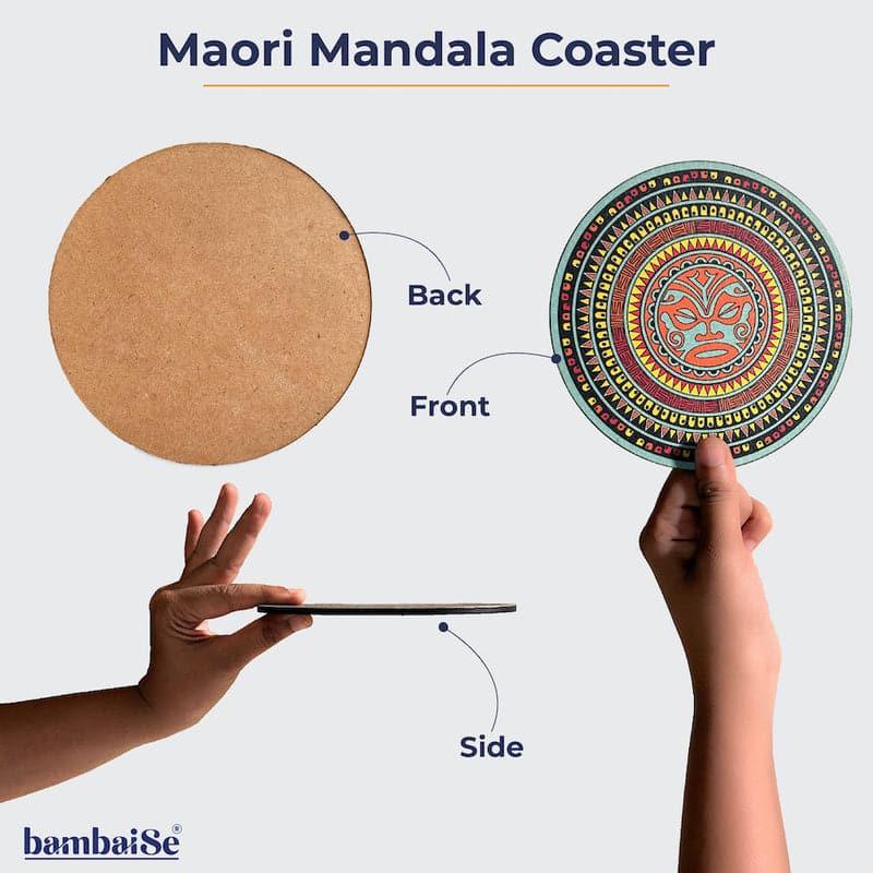 Buy Koa Maori Mandala Trivet - Set Of Four Hot Mats from Vaaree