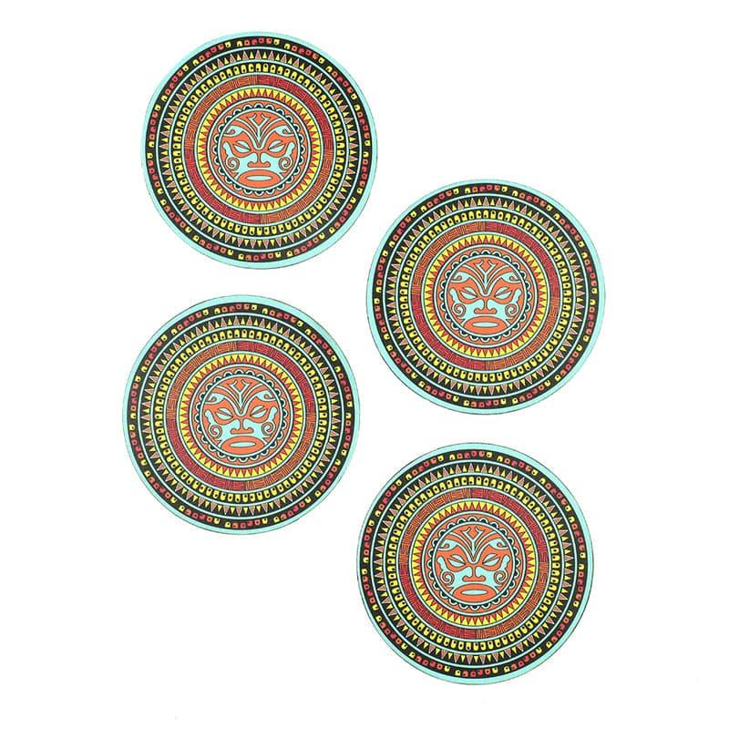 Buy Koa Maori Mandala Trivet - Set Of Four Hot Mats from Vaaree