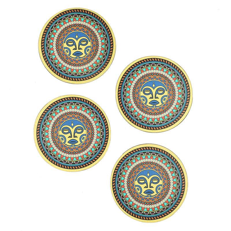 Buy Mantra Maori Mandala Trivet - Set Of Four Hot Mats from Vaaree