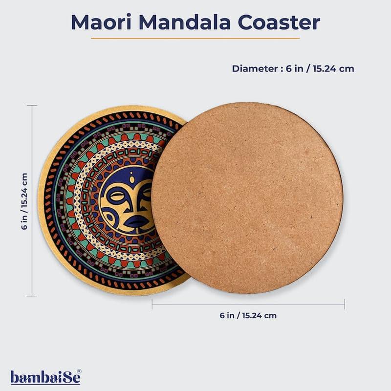 Buy Mantra Maori Mandala Trivet - Set Of Four Hot Mats from Vaaree