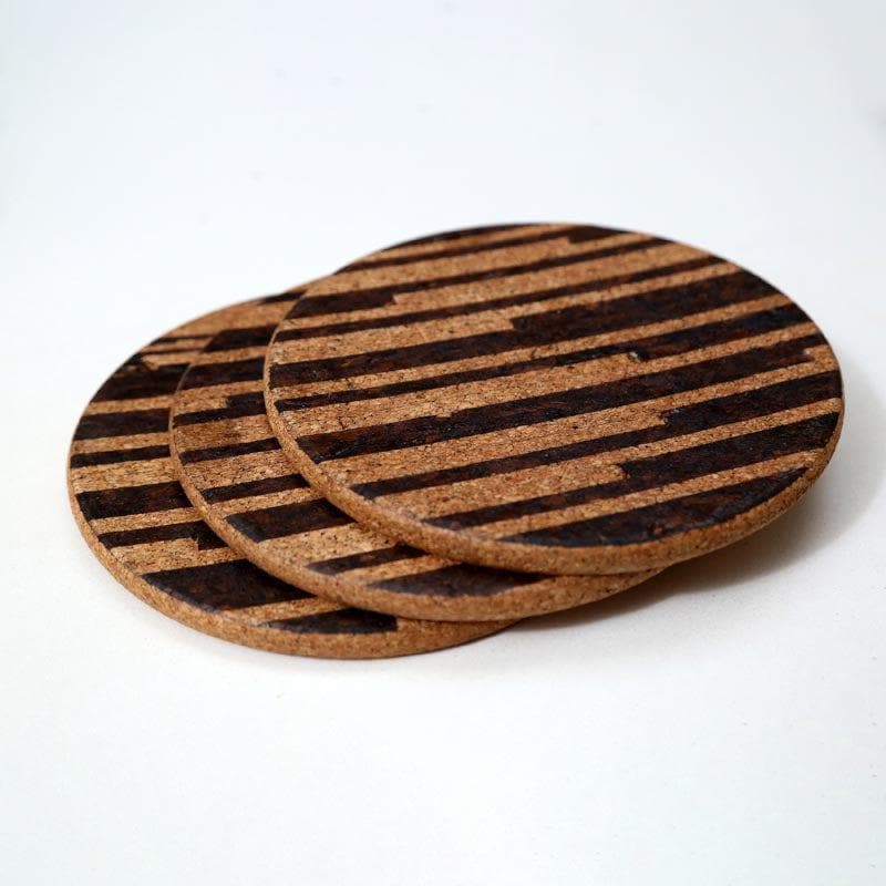 Hot Plate - Coastal Cork Trivet - Set Of Two