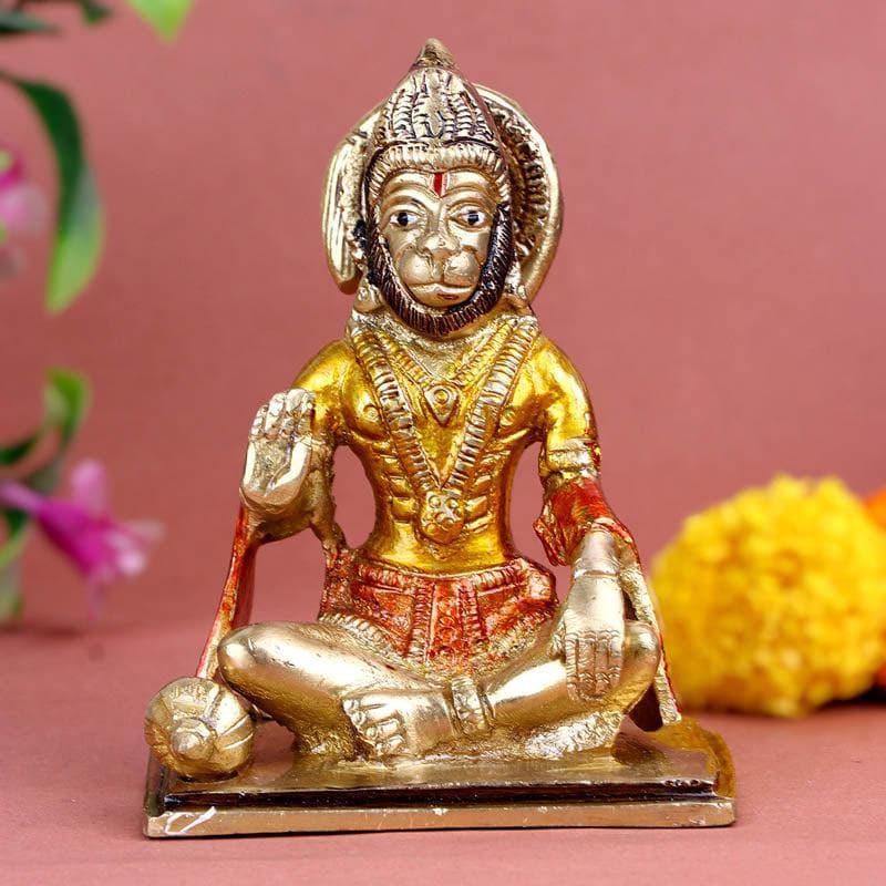 Buy Blessed Hanuman Brass Idol Idols & Sets from Vaaree