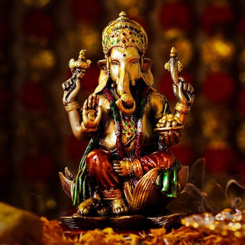 Buy Idols & Sets - Blessing Ganesha Idol at Vaaree online