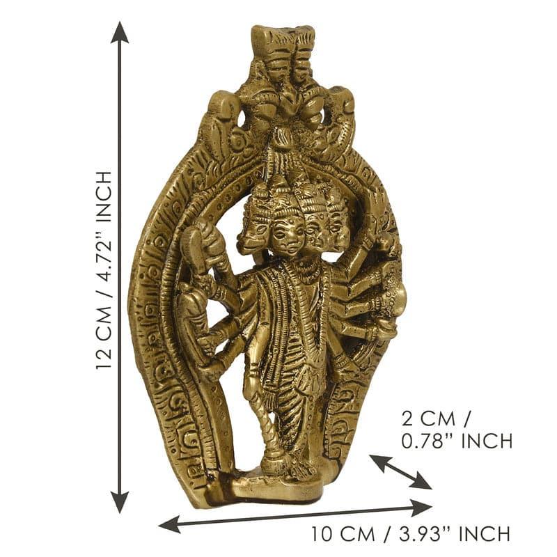 Idols & Sets - Brass Panchmukhi Hanuman Idol