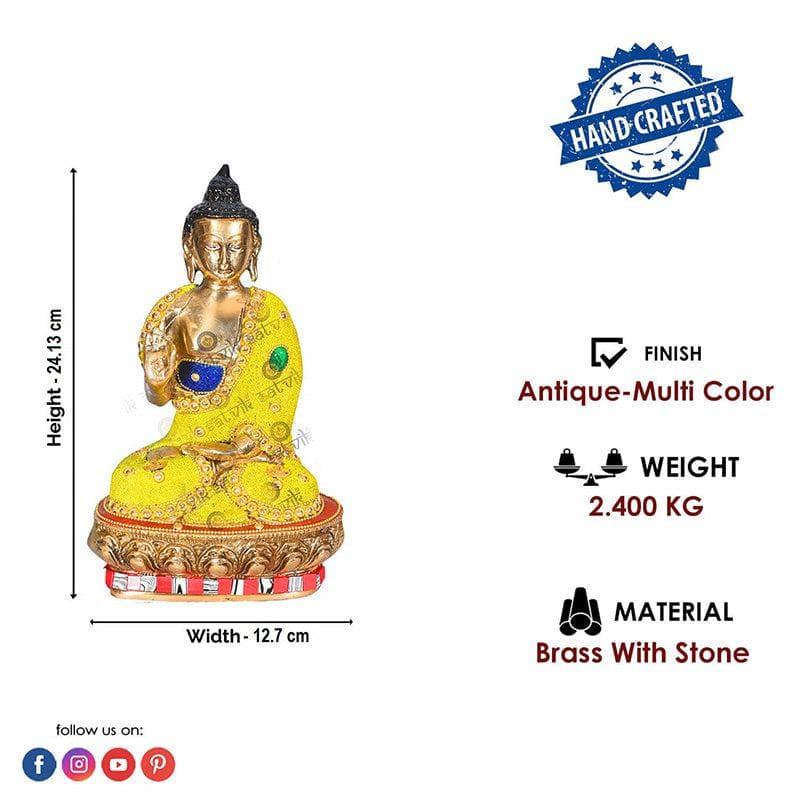 Buy Charming Gautam Buddha Brass Idol Idols & Sets from Vaaree