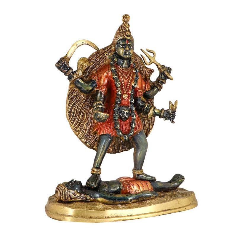 Buy Colourful Kaali Maa Brass Idol Idols & Sets from Vaaree