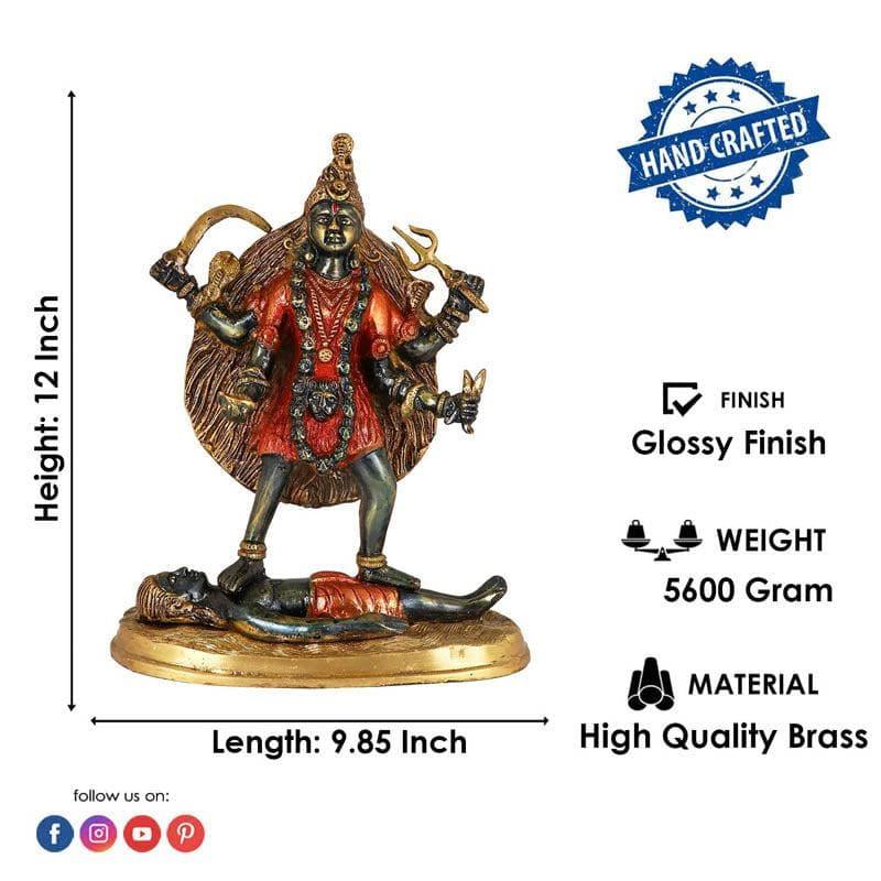 Buy Colourful Kaali Maa Brass Idol Idols & Sets from Vaaree